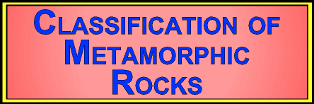 Metamorphic Rock Classification Chart